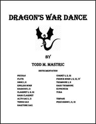 Dragon's War Dance Concert Band sheet music cover Thumbnail